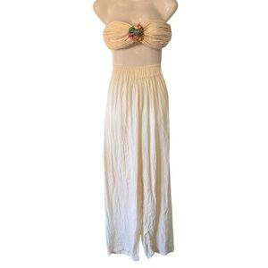 Ana R by Ana Rosa Lopez de Lara Resortwear Set Pants and Bandeau Fairy Size L